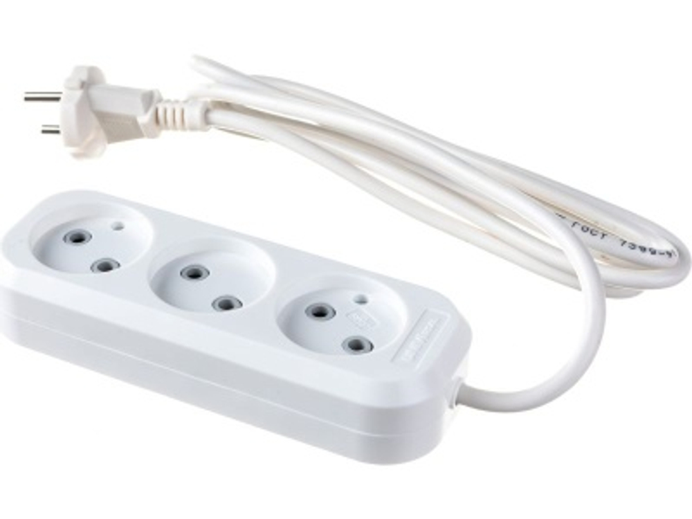 Удлинитель 3 гнезда 2м (45шт/кор)