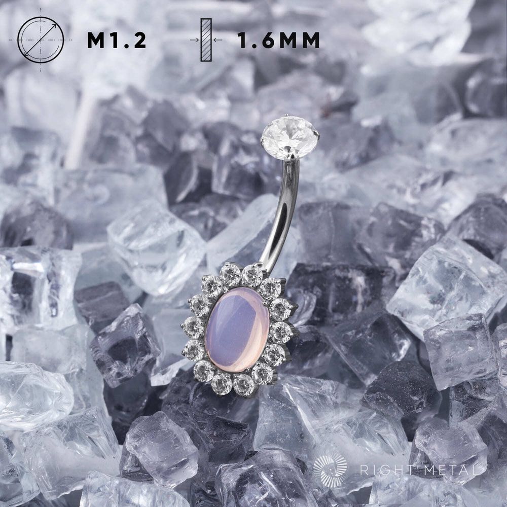 Банан Jasmine Oval Rose Quartz &amp; Crystal