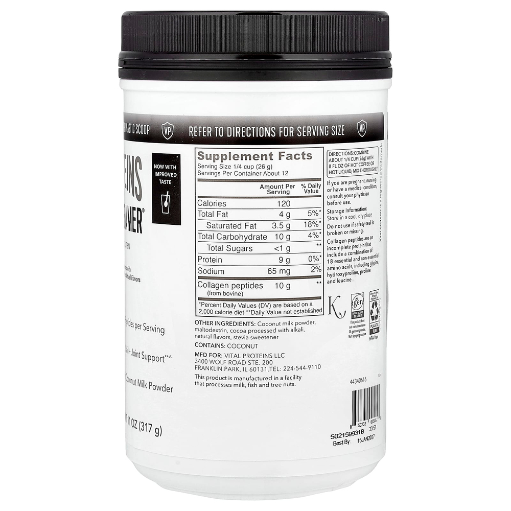 Vital Proteins, Collagen Creamer®, мокко, 317 г (11 унций)