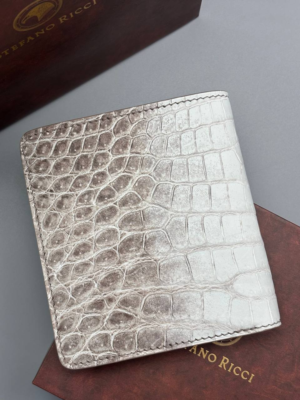 Кошелёк из кожи крокодила Stefano Ricci