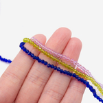 Хрустальные бусины, оттенок "Синий", 3*2мм, рондель