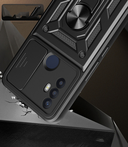 Чехол с кольцом Bumper Case для TCL 30 SE/305/306