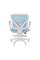 Кресло детское компьютерное CHAIRMAN CH106 голубой, с подножкой