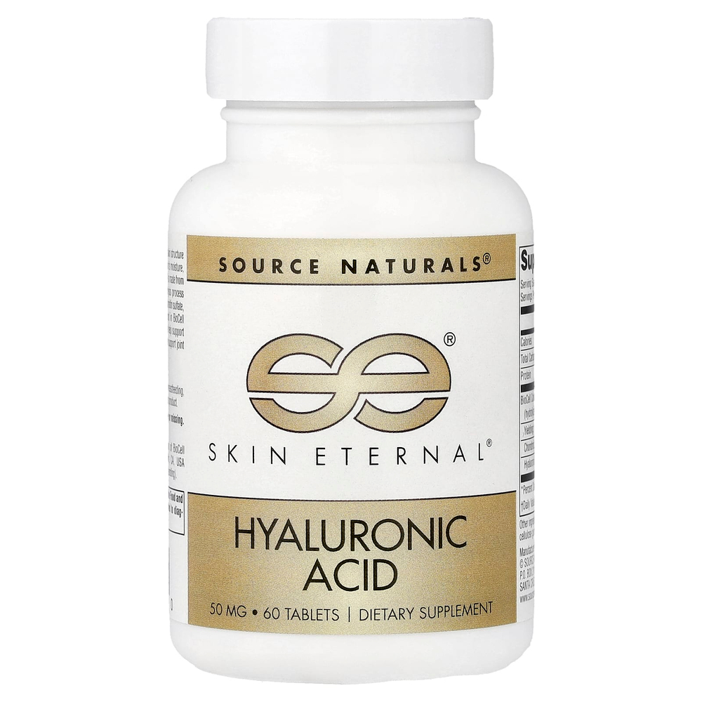 Source Naturals, Skin Eternal®, гиалуроновая кислота, 60 таблеток