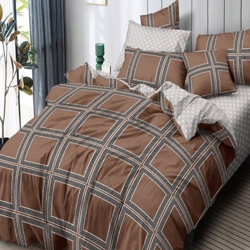 Комплект постельного белья "О. ACADEMY BROWN", поплин, 100% хлопок, Россия. Комплект постельного белья "О. ACADEMY BROWN", поплин, 100% хлопок, Россия.