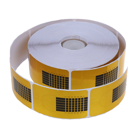 Одноразовые формы для наращивания 500 шт (узкие, золотые)