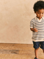 Поло вязаное для мальчика Next 948-960, Светло-бежевый, Синий