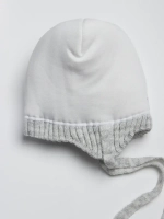 Шапка зимняя с помпоном и ушками для девочки