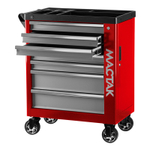 МАСТАК (521-07580R) Тележка инструментальная, 7 выдвижных ящиков, "НОВА", красная