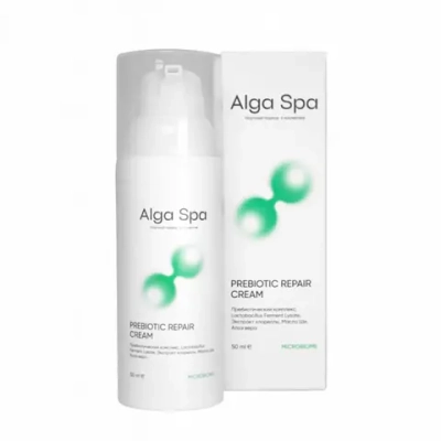 Крем Alga Spa с пребиотиком для восстановления микробиома кожи "PREBIOTIC REPAIR CREAM", 50 мл
