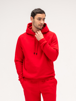 Костюм мужской спортивный теплый. Красный