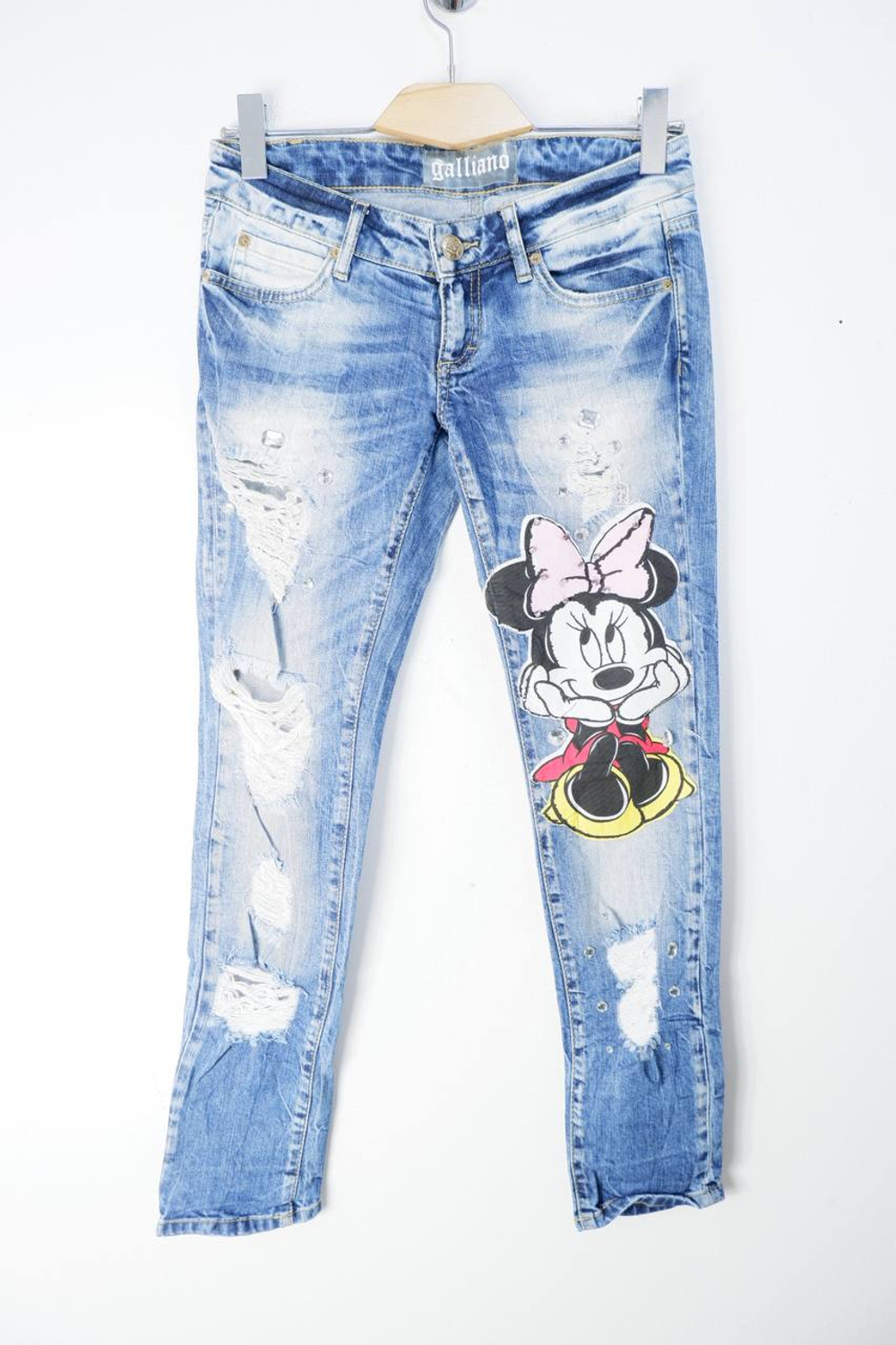 Джинсы Galliano стильные, маркировка 27, визуально на 42/44 размер