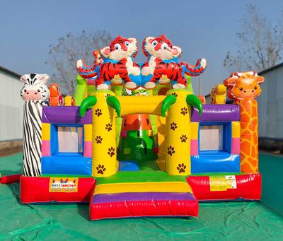 Коммерческий надувной батут «Тигриная страна 5», 9*5*5 м