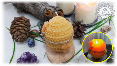 Свеча из натурального воска "Улей"