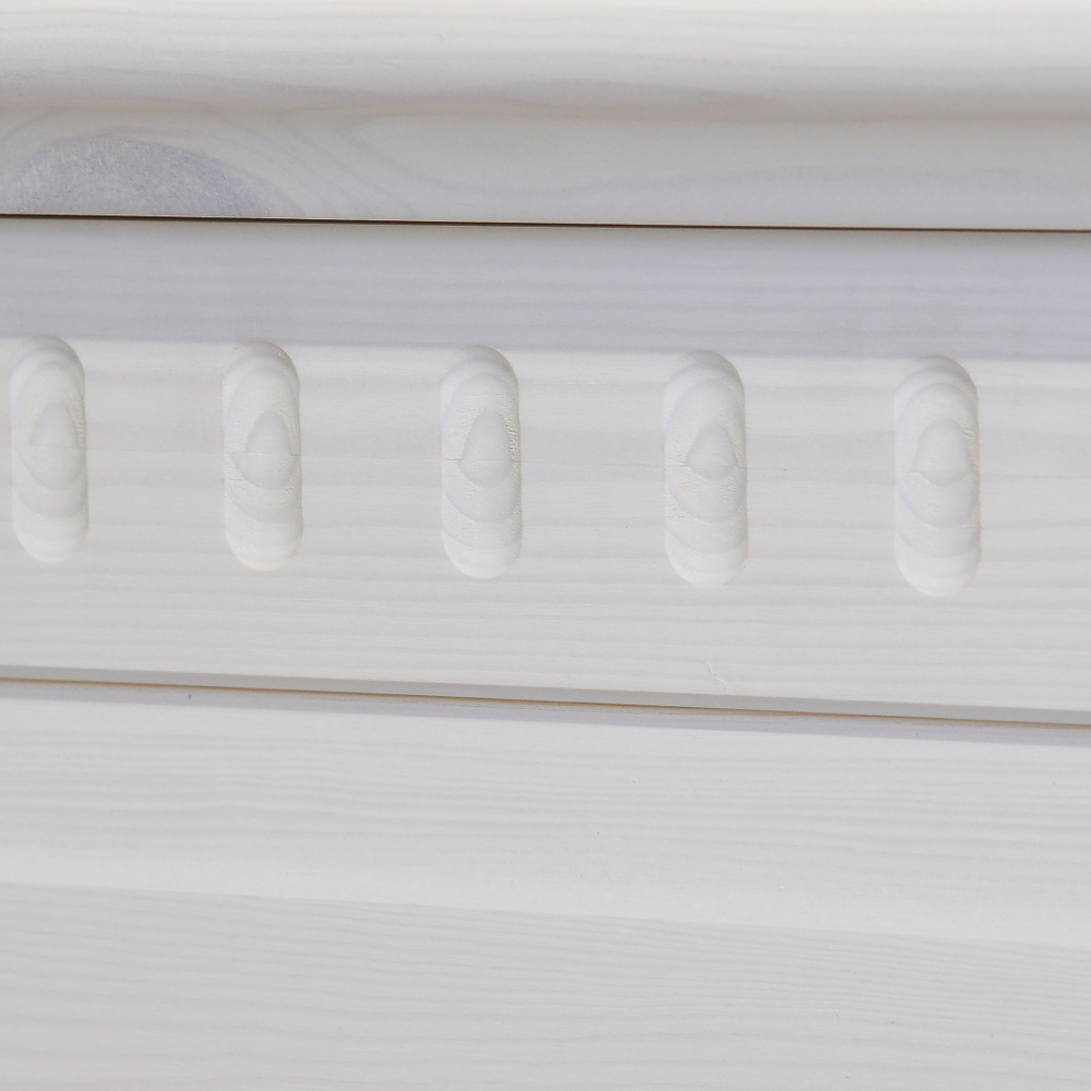 Кровать 180х200, Боцен, двуспальная, массив сосны, белый воск, Dipriz