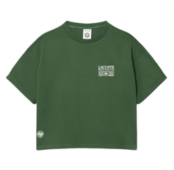 Женская теннисная футболка Lacoste Roland-Garros Edition Graphic - green