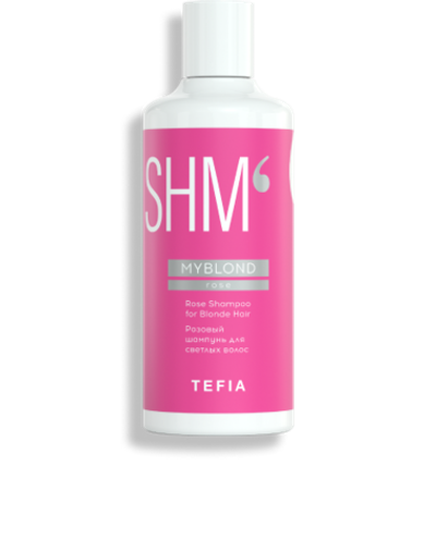 Tefia Myblond Rose Shampoo - Розовый шампунь для светлых волос, 300мл
