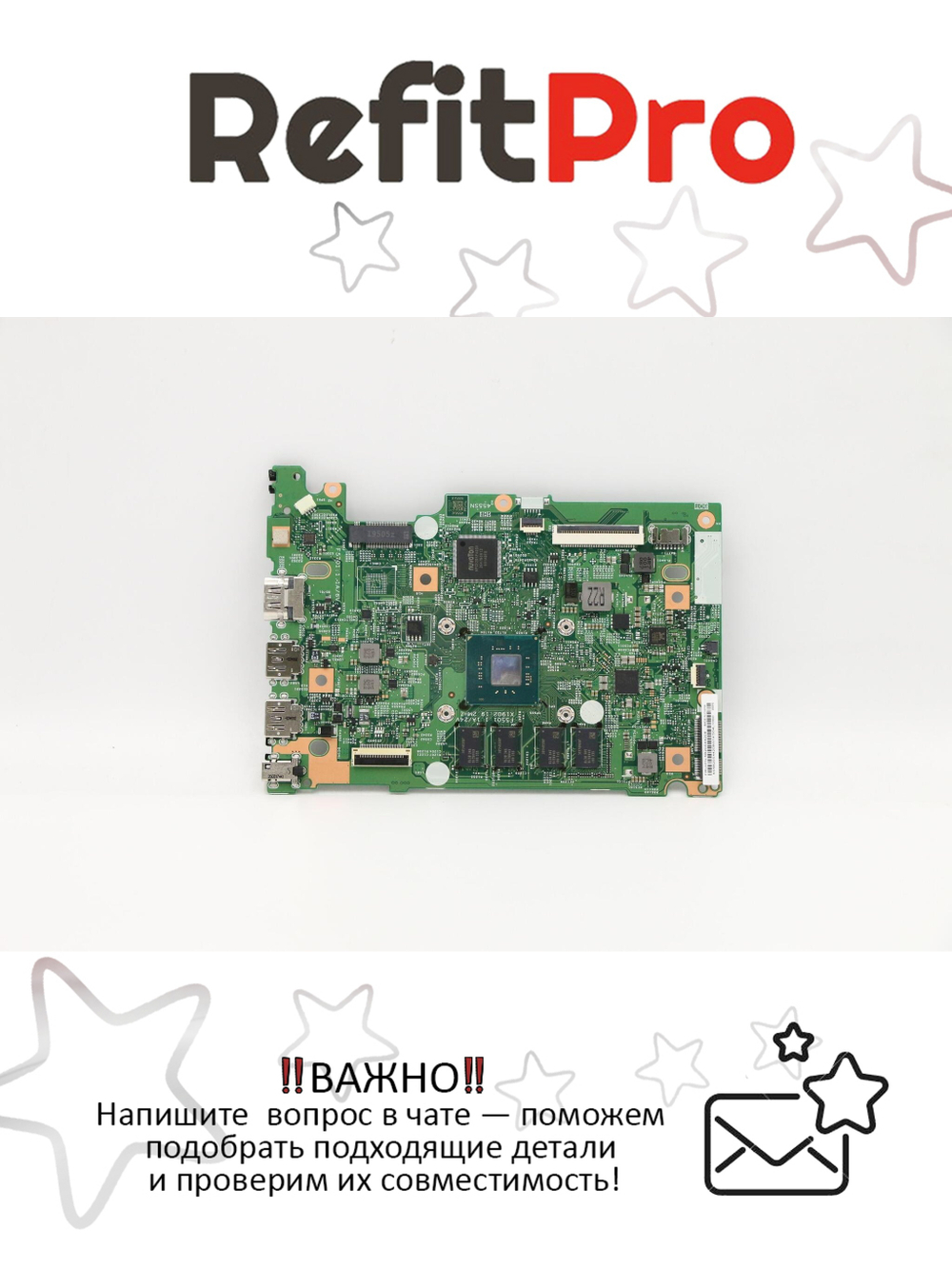 Материнская плата для ноутбука Lenovo IdeaPad 1-14IGL05 W 81VU WIN N4020 UMA NEMMC (5B20S44208), оригинал