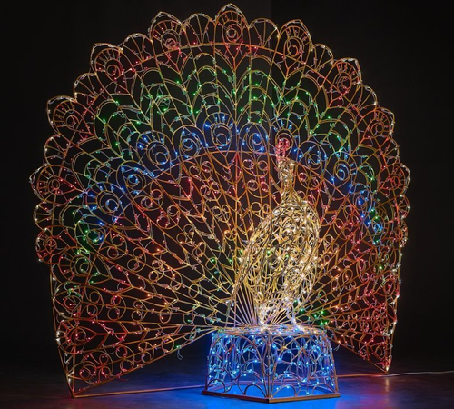 Световая фигура Павлин №1