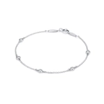 Браслет из серебра с бриллиантами по окружности , Tiffany 💎Yard 0.15ct В наличии