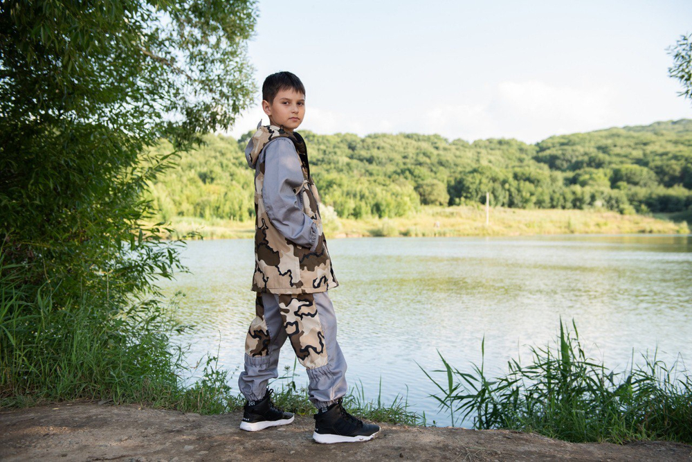 Костюм детский Горка 3 / весна-лето/  комбинированный ягуар