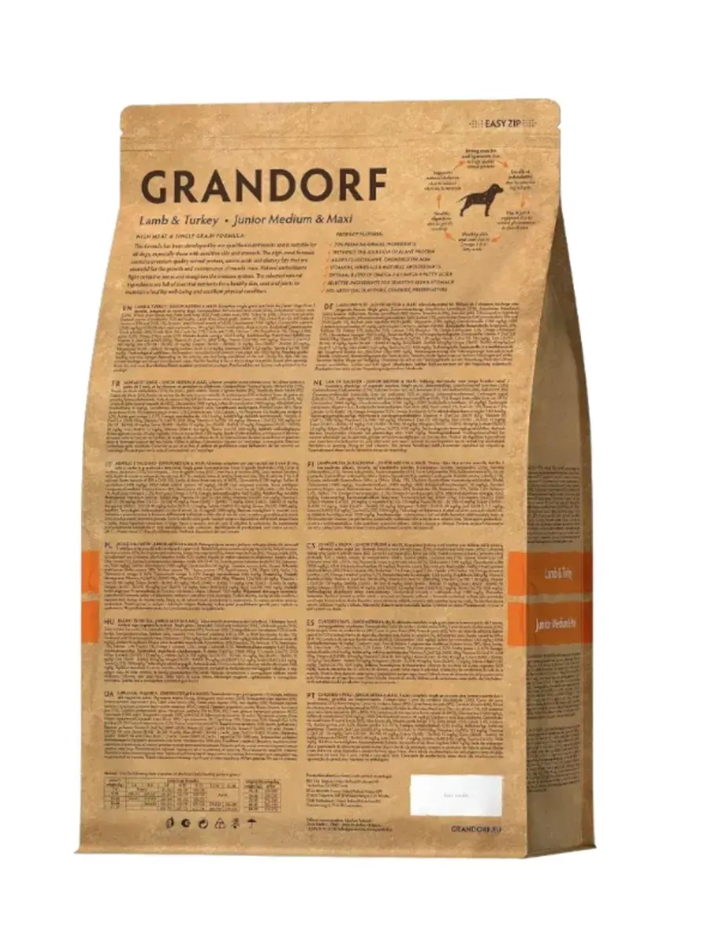 GRANDORF Lamb &Turkey JUNIOR (Грандорф Джуниор) сухой корм для юниоров всех пород 3 кг