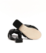 Шлепанцы кожаные donna MSGM - черный(3241MDS243 481)