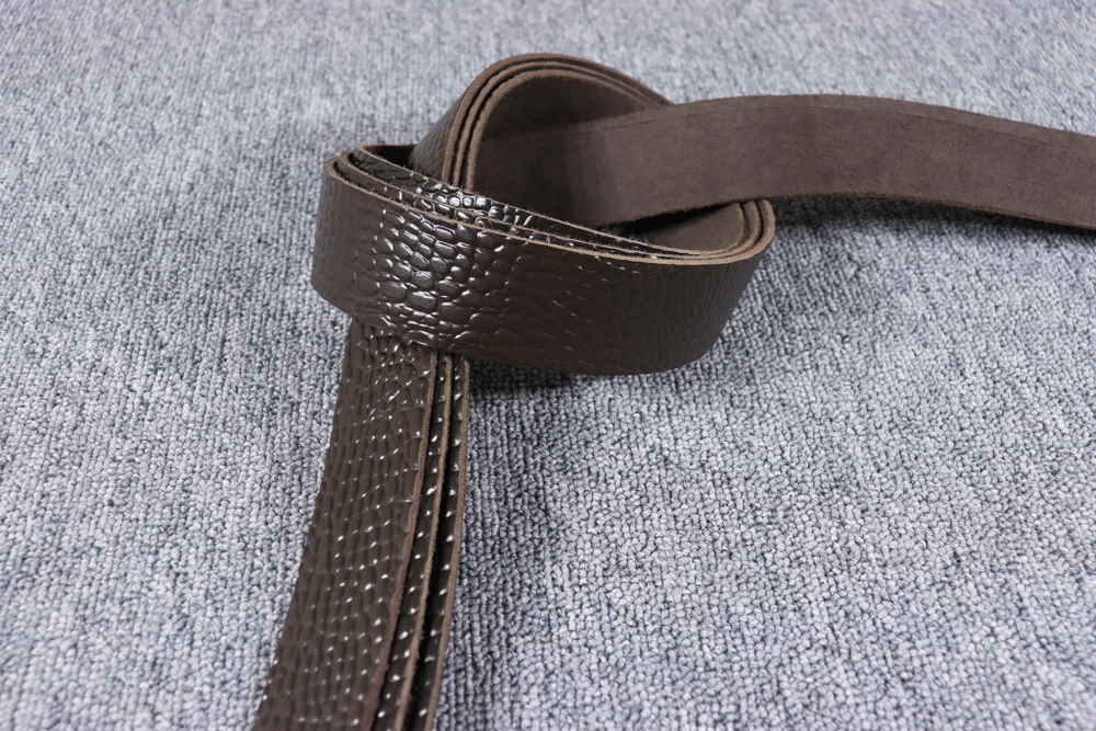 Ременная заготовка Шоколад с лицевой отделкой + плита Шаргень длина 140см