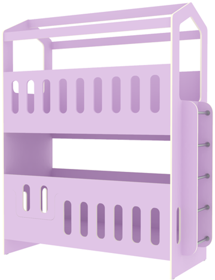 Двухъярусная кровать КарИВи Сказочный домик КарИВи ДС-300 80x160 Ирис