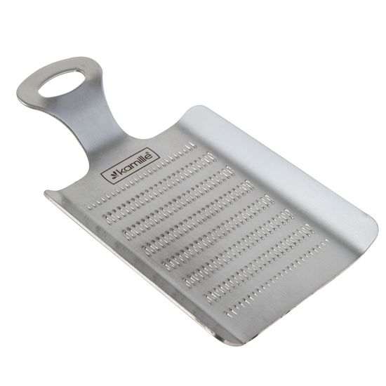Терка мелкая для чеснока, орехов, из нержавеющей стали Kamille KM 7210 (11х7х3,5 см)