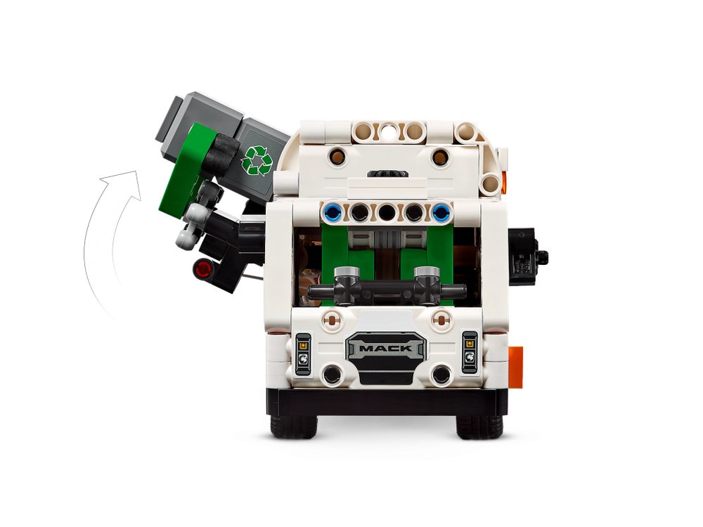 LEGO Technic 42167 Электрический мусоровоз Mack LR — рабочая спецтехника