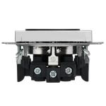 BRITE Розетка 1-местная с заземлением без защитных шторок 16А РС11-1-0-БрГН металл хром/никель IEK