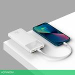 Портативное зарядное устройство Baseus Bipow Digital Display Overseas Edition White (PPBD050502)