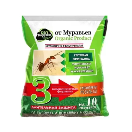 Инсектицид от муравьев, гранулы, 30 г, биологический, Биогрядка (Biogryadka)