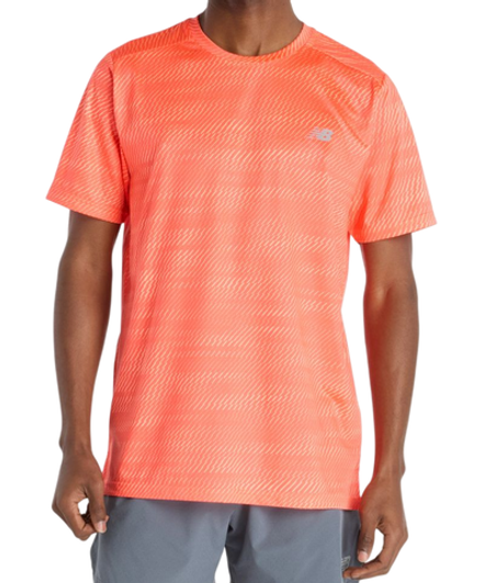 Мужская теннисная футболка New Balance Sport Essentials Printed - orange