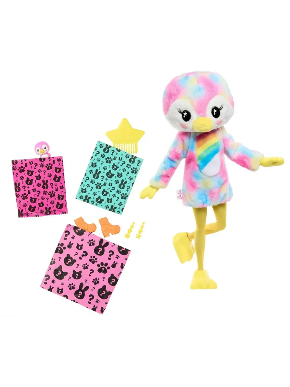 Барби Cutie Reveal Color Dream HRK40, кукла в костюме пингвина с сюрпризом