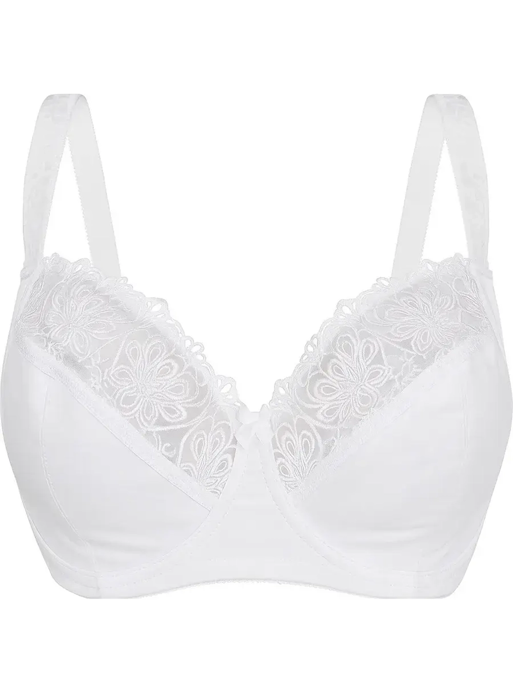 Бюстгальтер гладкий с косточками большие размеры