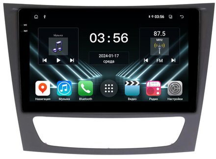 Магнитола для Mercedes-Benz E W211 2002-2010, CLS W219 - FarCar DX1260M монитор 9.5" IPS на Android 13, 4+64Гб, CarPlay