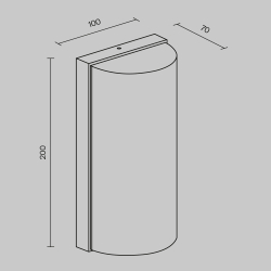 Уличный настенный светильник Outdoor O454WL-L10GF3K1