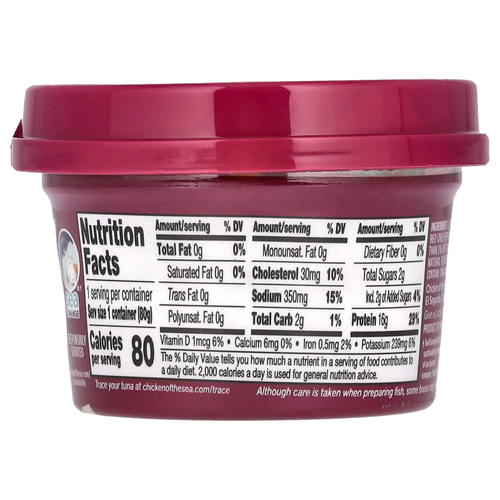 Chicken of the Sea, Infusions, дикий тунец, тайский перец чили, 80 г (2,8 унции)