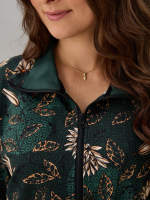 Толстовка К-184/изумрудный-хризантемы