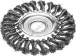 STAYER 125 мм, жгутированная стальная проволока, 0.5 мм, Щетка дисковая, PROFESSIONAL (35120-125)