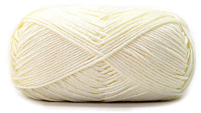 Пряжа для вязания Вискоза 70% Хлопок 30% цвет Слоновая Кость (Айвори)