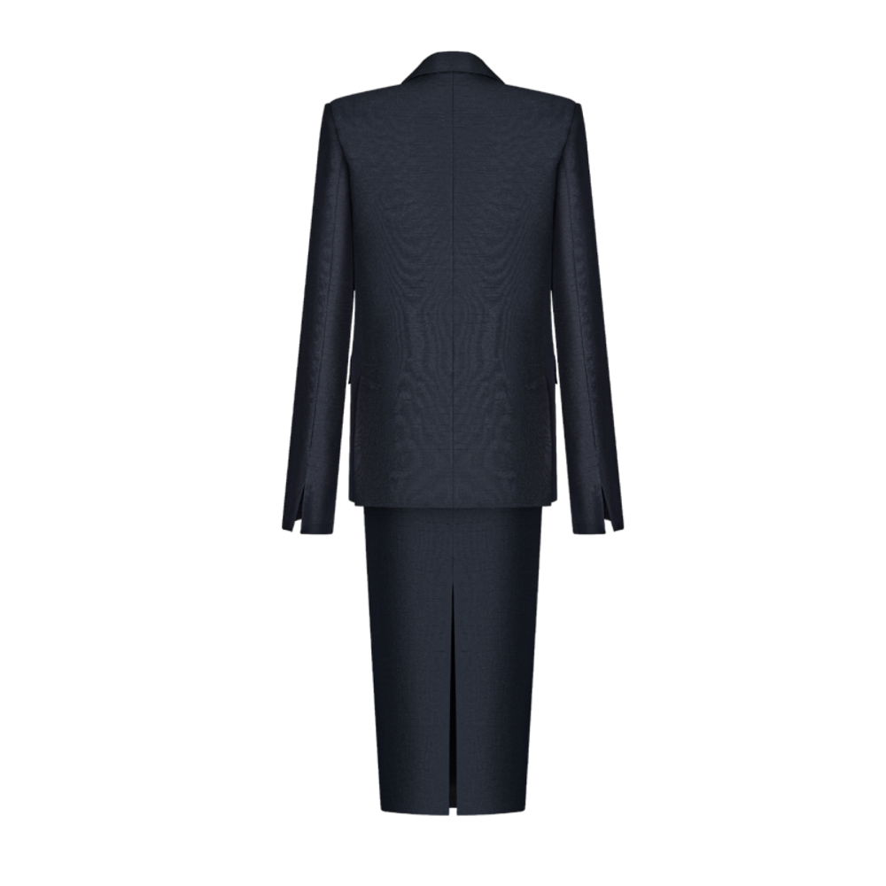 Юбка миди с завышенной талией из шелка