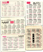 Набор из 5 переливных (стерео) Календариков . Мультфильмы СССР 1983, 1988, 1990 гг.