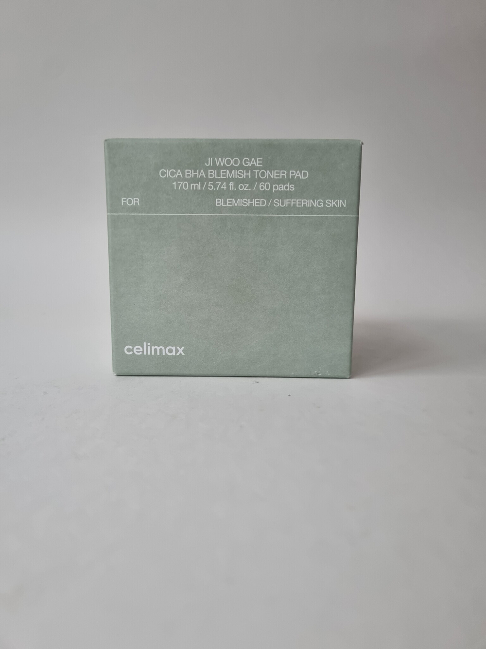 Пэды для лица успокаивающие с центеллой азиатской celimax Ji Woo Gae Cica BHA Blemish Toner Pad,60шт