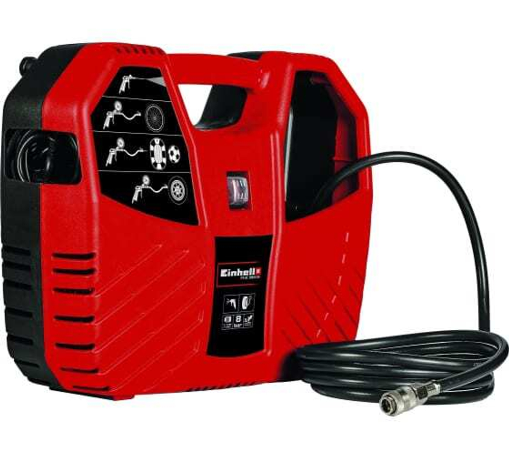 Компрессор электрический.,безмасляный Einhell TC-AC 180/8 OF 220В 1,1кВт 8Атм 180л/м