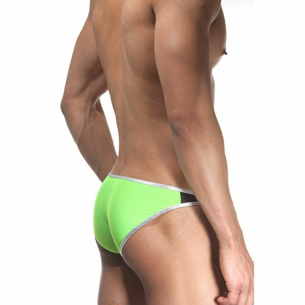 Мужские трусы слипы салотово-черныеCosmos Colors L20BGS