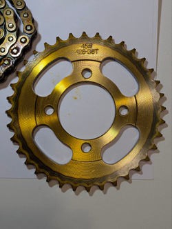 Звезды передняя+задняя 428-14/36+цепь 98L для мопеда Дельта,Альфа