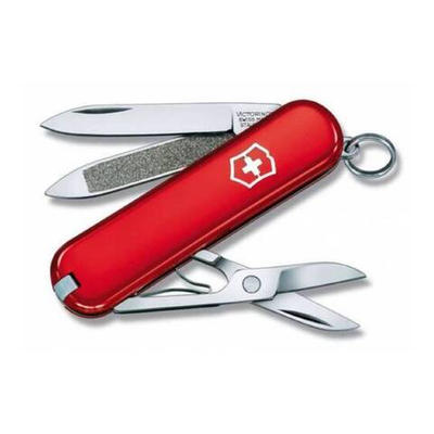 Нож перочинный Victorinox Classic (0.6203-033) 58мм 7функций красный подар.коробка
